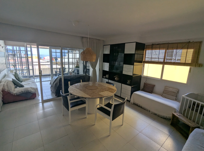 Living room and dining area